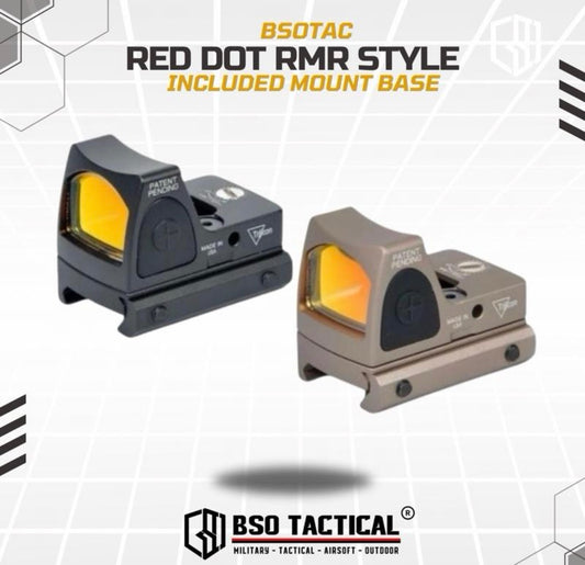 Tactical RMR Red Dot Sight with Picatinny Mount
