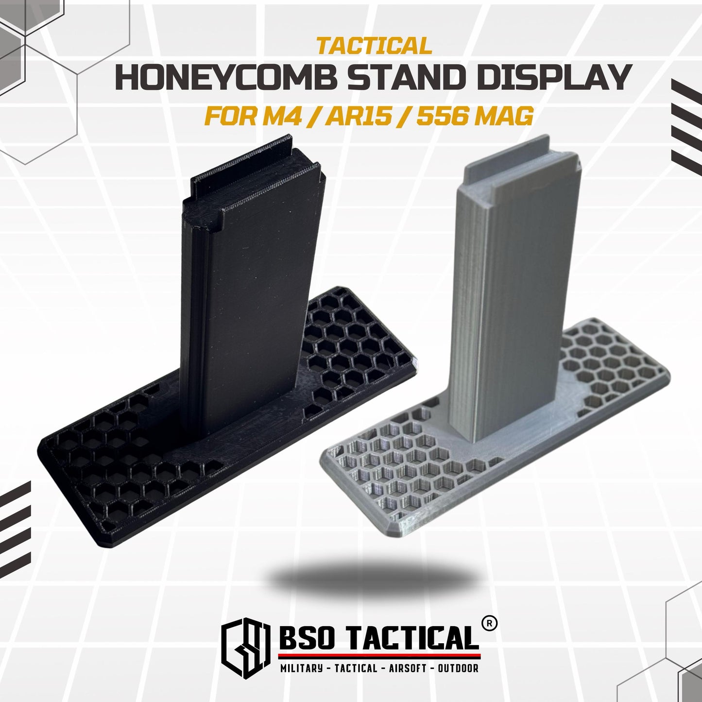 BSOTAC Honeycomb Tactical Mag Stand Display 556