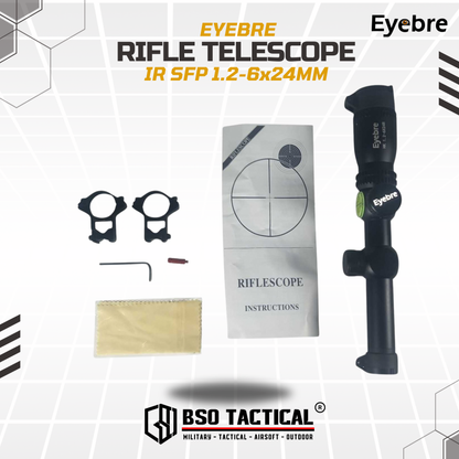 Eyebre Rifle Scope IR SFP 1.2-6x24MM Hunting Telescope