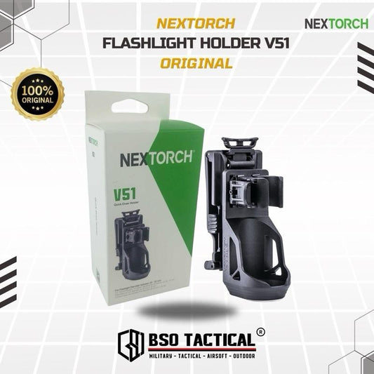 Nextorch V51 Tactical Flashlight Holder Quickdraw Holster Tempat Senter Outdoor - ORIGINAL