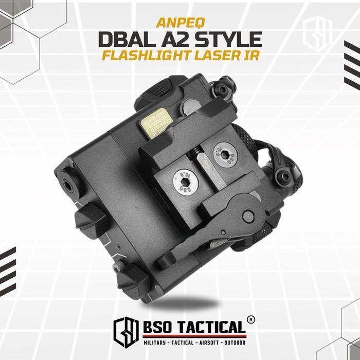 Senter Laser DBAL A2 Tactical Light LED Flaslight with Switch