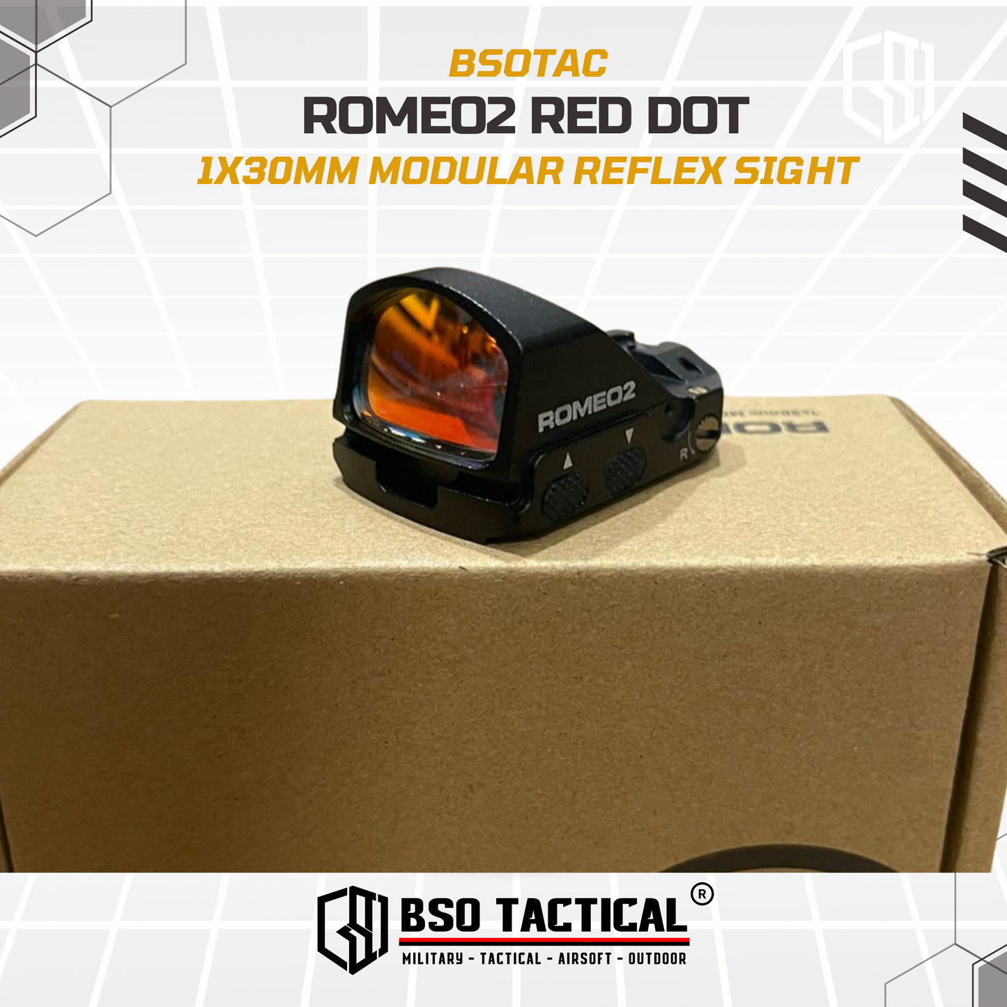 Romeo 2 Tactical Mini Red Dot Scope Sight 1x30mm Full Kit Metal