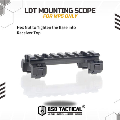 Rail Mount MP5 Top Rail for Optic Scope Full Metal