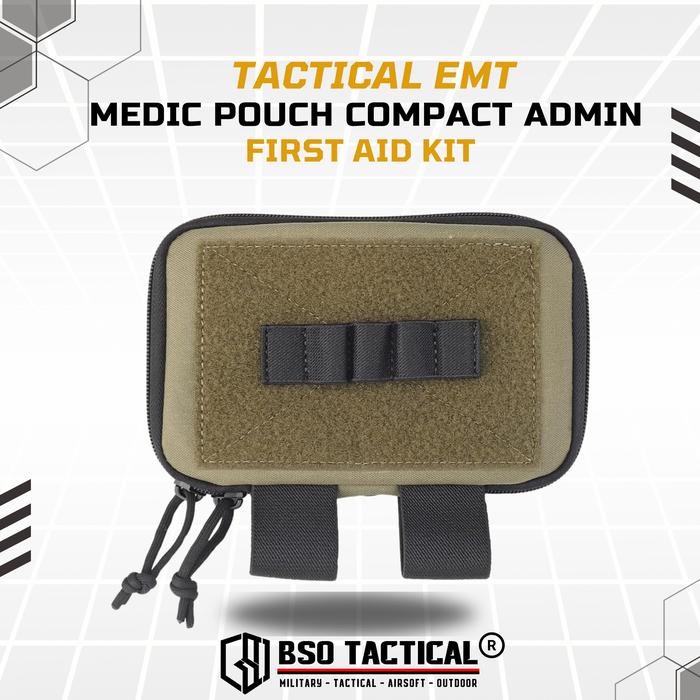 Tactical EMT Medic Pouch Compact Admin First Aid Kit Trauma Kit Organizer Molle