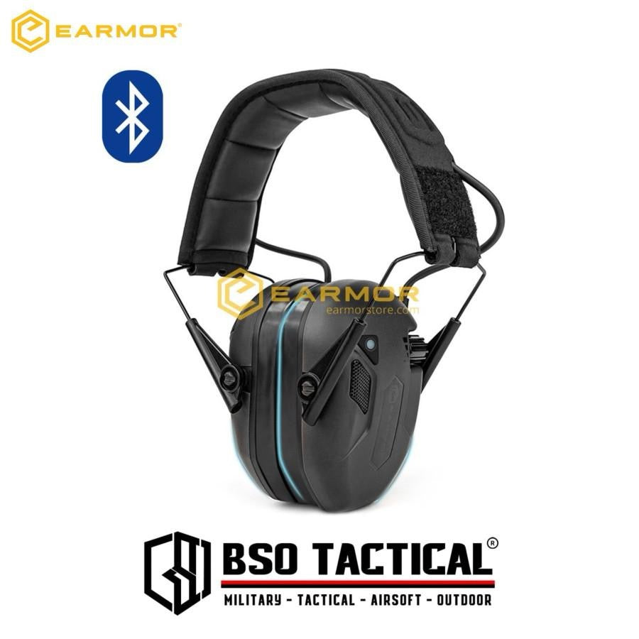 Earmor M300T Bluetooth Tactical Headset Hearing Protection Electronic Earmuff Headphones Earphone - ORI