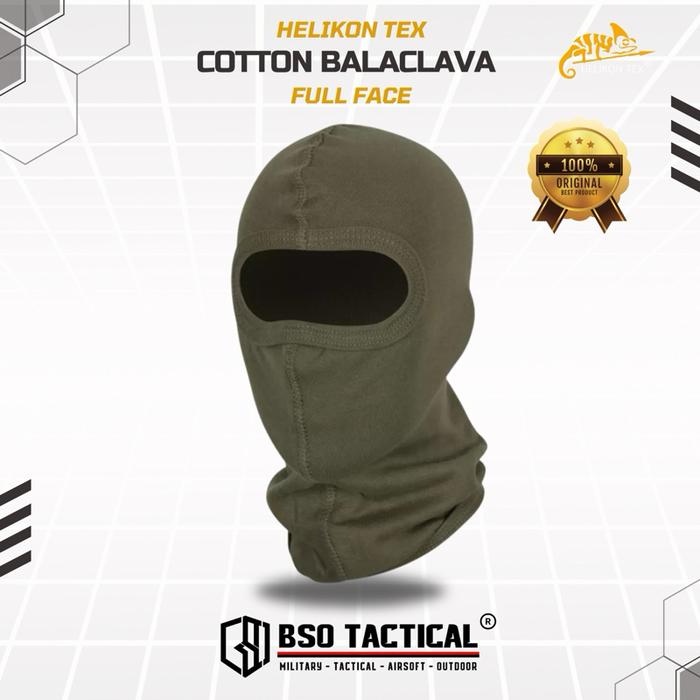 Helikon Tex Cotton Balaclava Outdoor Full Face Masker Wajah Protection - ORIGINAL