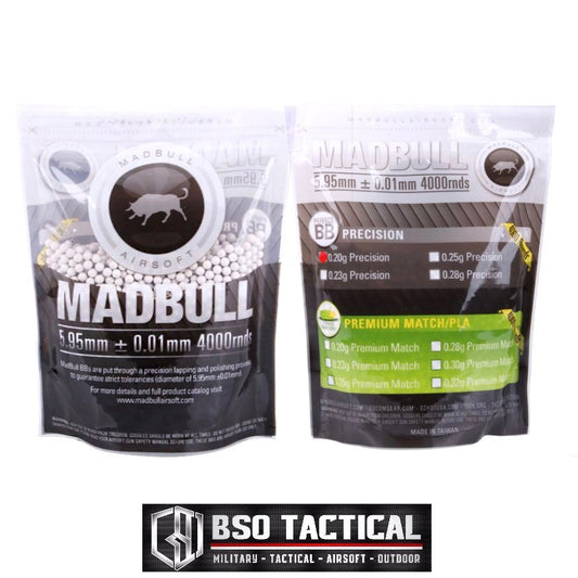 Madbull BB Precision 0.28 0,28 White 4000 rds Airsoft - ORIGINAL