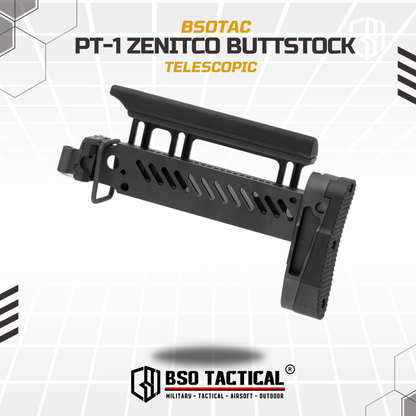 BD Tactical Popor PT-1 Zenitco Telescopic Folding Stock for AK Series AEG GBBR