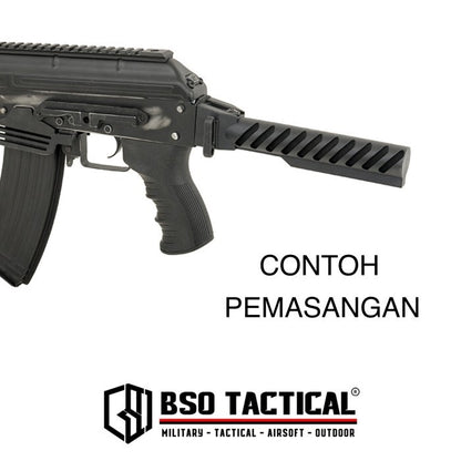 Tabung Popor Buffer Tube 6 Position Receiver Extension AK Series Conversion to M 4 Buttstock