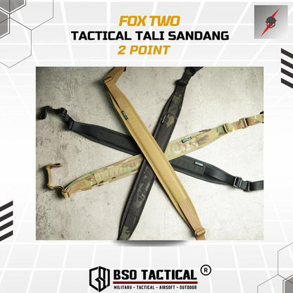 FOX TWO Tactical Tali Sandang 2 Point Sling Pulley - ORI Foxtwo