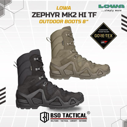 Sepatu Tactical LOWA ZEPHYR MK2 GTX HI Outdoor Boots Shoe High ORIGINAL