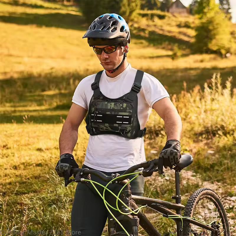 Front Chest Pack EDC Outdoor Sport Bag for Hiking Fishing Cycling Camping Gear