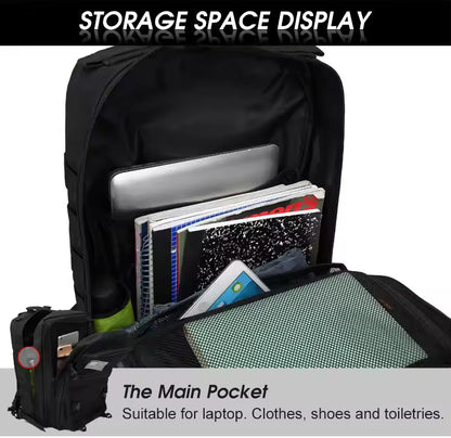 Tas Ransel Olahraga EDC 50L Backpack Outdoor Tactical Daily Bag Molle Multi Storage Gym Hyrox Camping Hiking 914