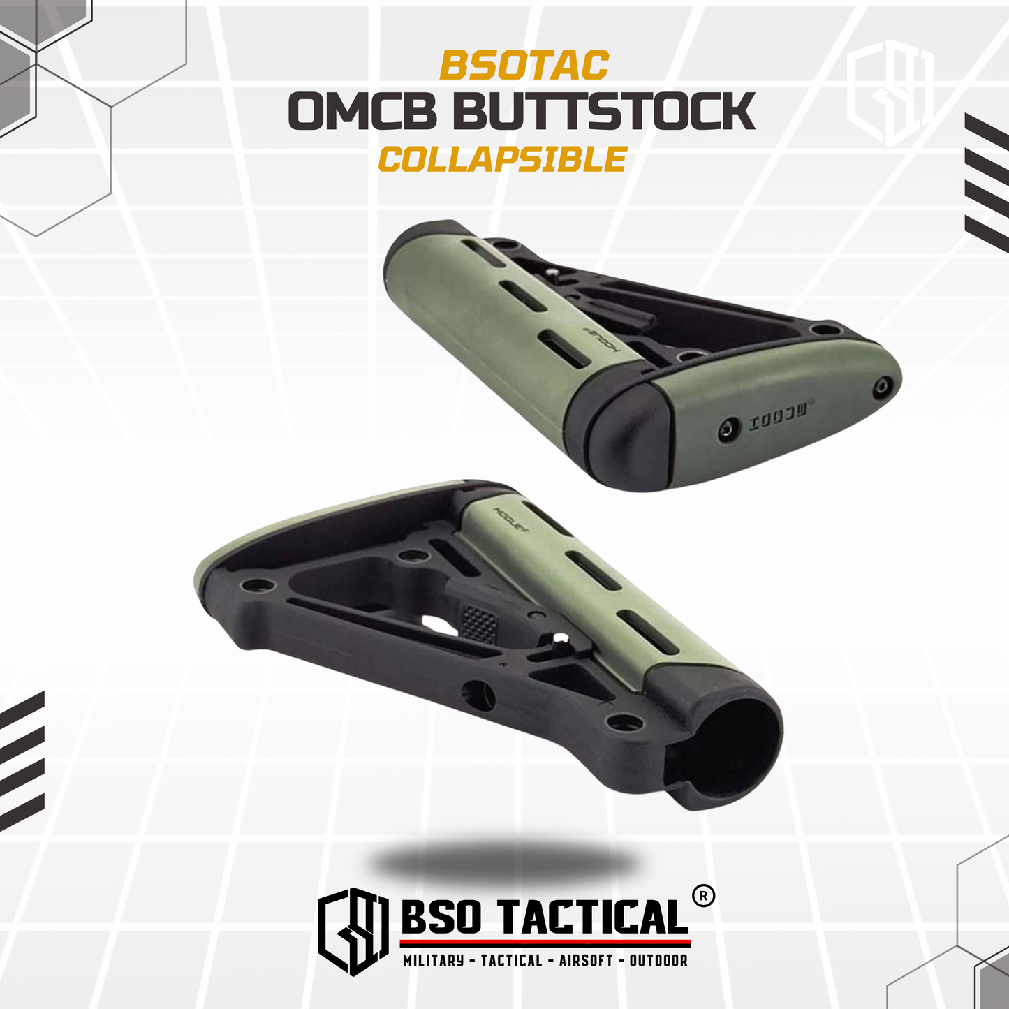 Popor Hogve OMCB Overmolded Collapsible Buttstock AEG WGG GBBR