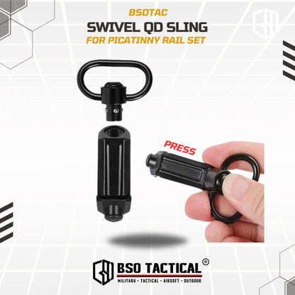 Swivel QD Sling Picatinny Rail Mount Quick Release Alumunium Alloy