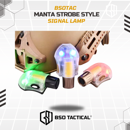 Manta Strobe LED Signal Survival Light IR for Outdoor Helmet Night Lamp