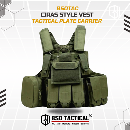 Rompi Ciras Style Tactical Vest Plate Carrier Set