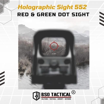 Holosight 552 Style Red Green Dot Scope Sight Full Metal Picatinny