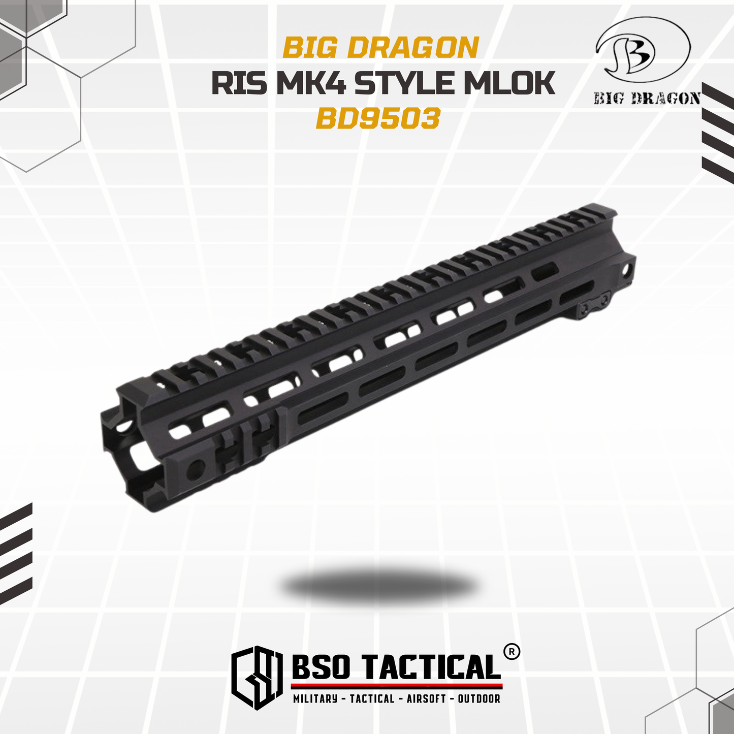 BD Tactical RIS Geiselle MLOK Modular Handguard MK4 7" 9.5" 13"