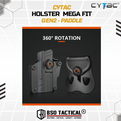 Holster Cytac Mega Fit Gen2 Compact Universal Right Hand ORIGINAL - Belt Clip / Paddle