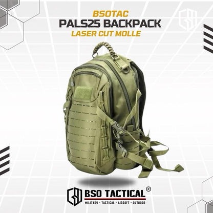 Tas Ransel Molle Backpack PALS 25L EDC Outdoor 600D Polyester 210D Lining 42x12x21cm 1.5kg Hyrox Camping Hiking Bag