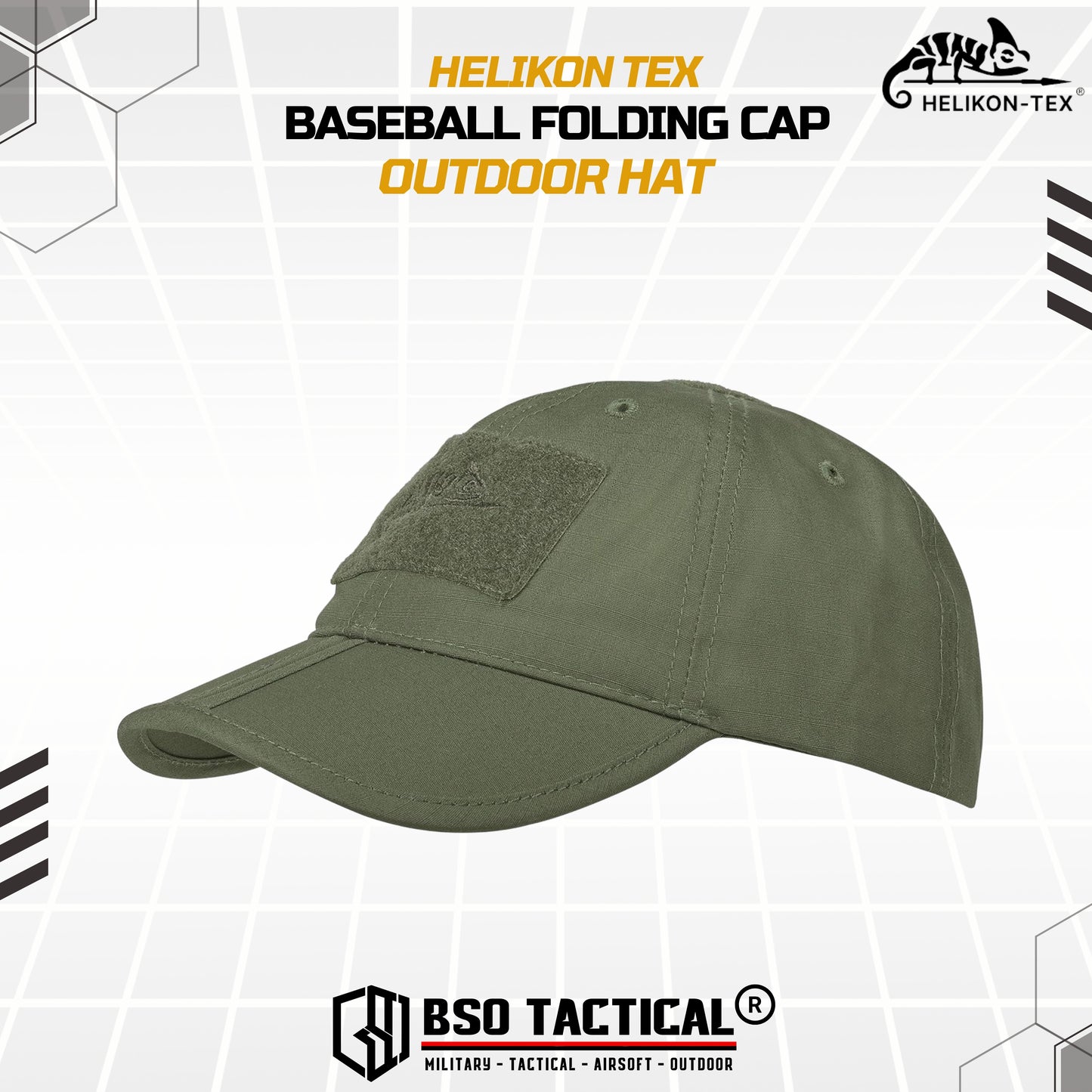 Topi Helikon Tex Baseball Folding Cap Military Tactical Outdoor Hat