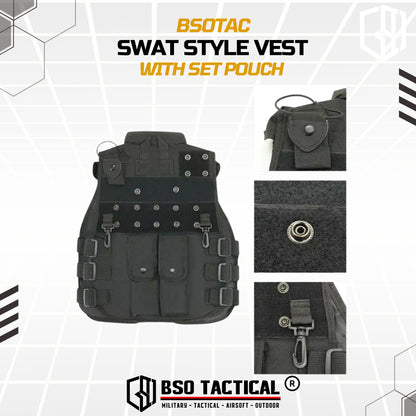 Rompi Olahraga Multifungsi Outdoor Vest Cosplay Full Set Pouch Gym Running Hyrox Outdoor Sports