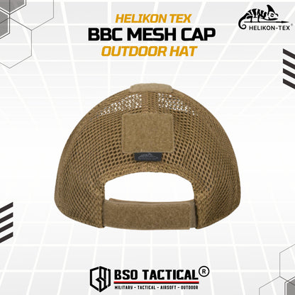 Topi Helikon Tex BBC Mesh Cap Polyster Outdoor Hat Adjustable Baseball ORIGINAL