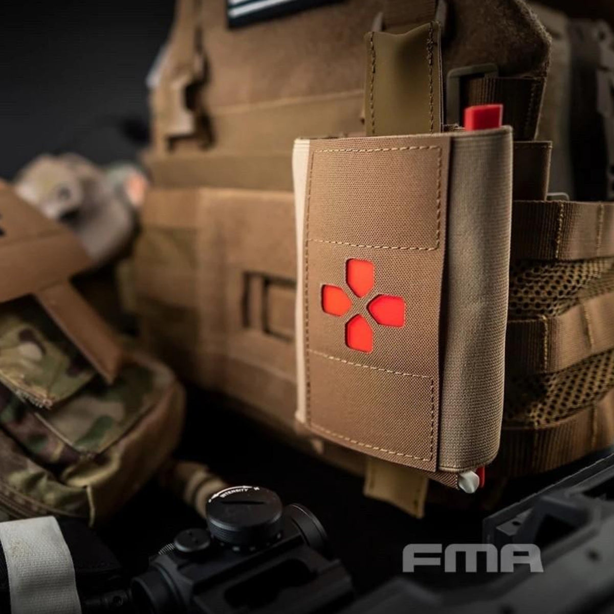 FMA Tactical Medic Micro Trauma Kit Pouch Molle Outdoor Medical Pouch - TB1385
