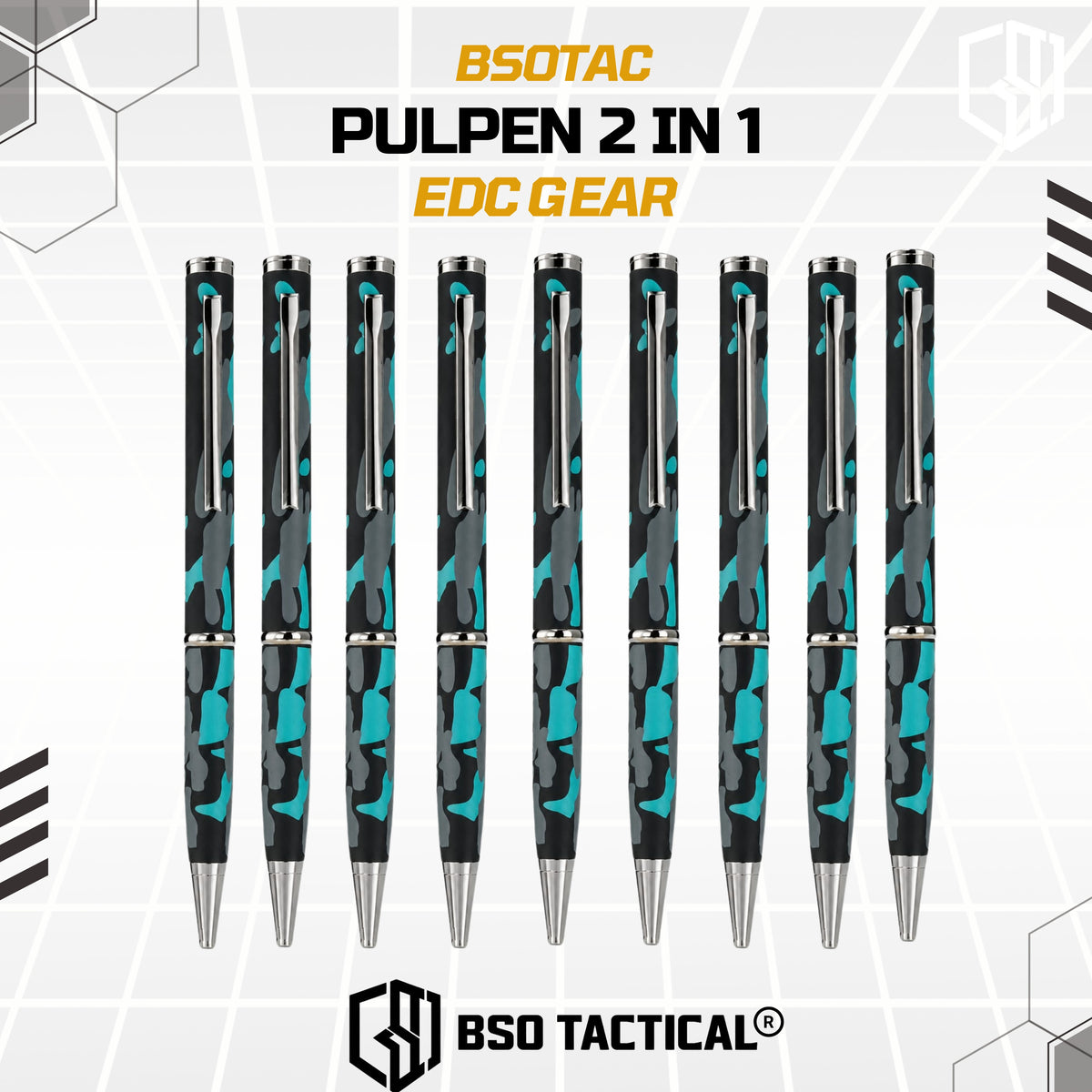 Pulpen Tactical 2 In 1 Pen Hidden Knives EDC Every Day Carry Outdoor Camping