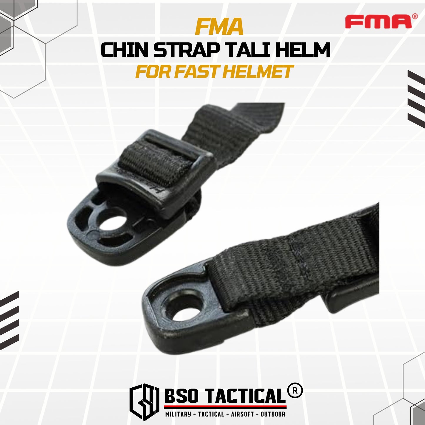 FMA Tactical Chin Strap Tali Helm Tactical Fast Helmet