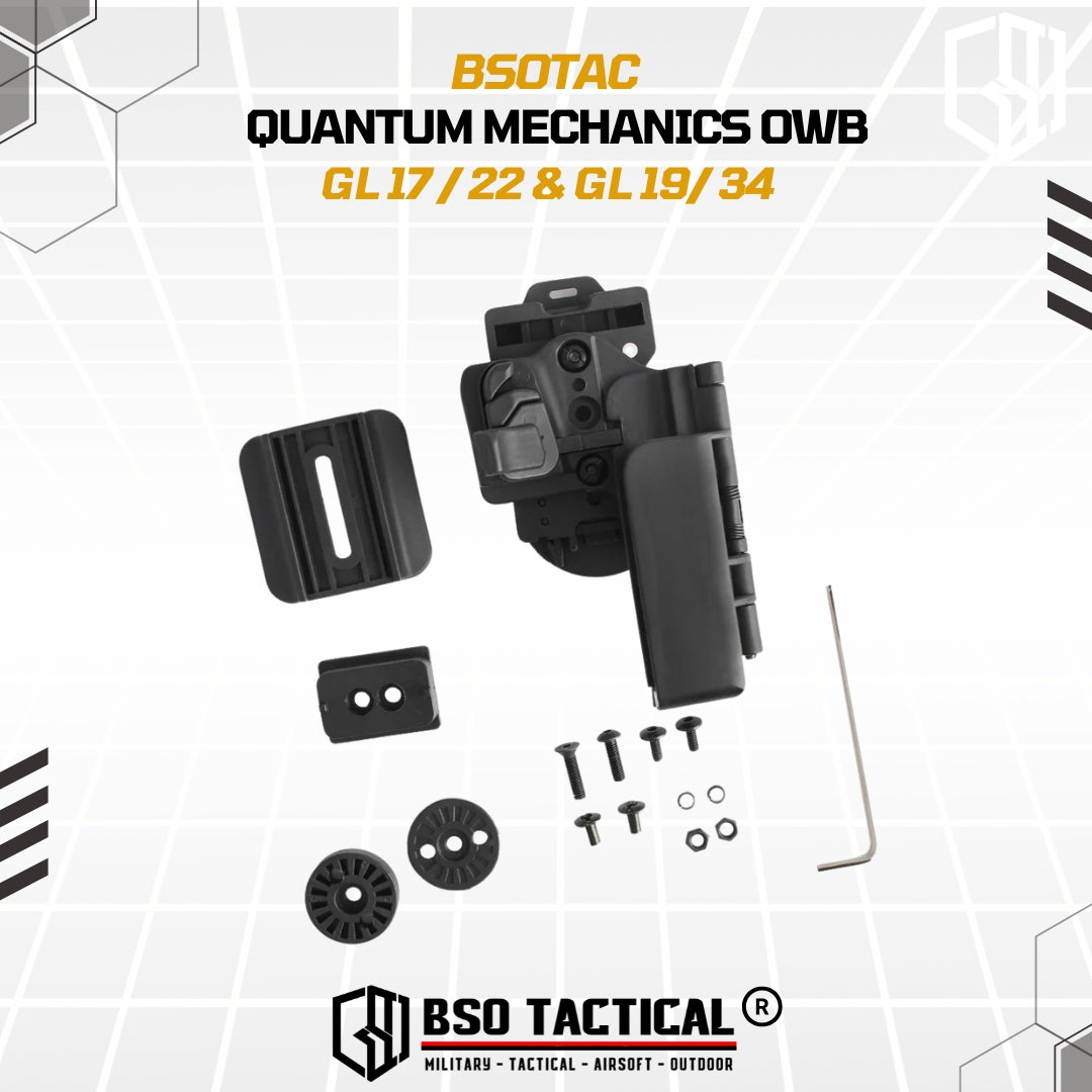 Tactical Holster Quantum Mechanics OWB Quick Release IPSC GL17 19 22