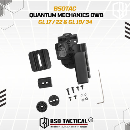 Tactical Holster Quantum Mechanics OWB Quick Release IPSC GL17 19 22