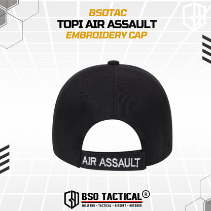 Topi Bordir Air Assault Tactical Hat Embroidery Cap Outdoor