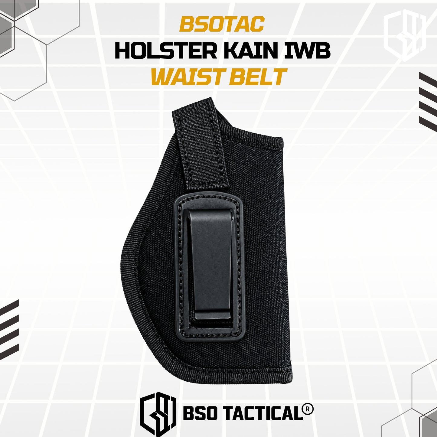 Holster Kain IWB Universal Right Hand Nylon Material Belt Clip