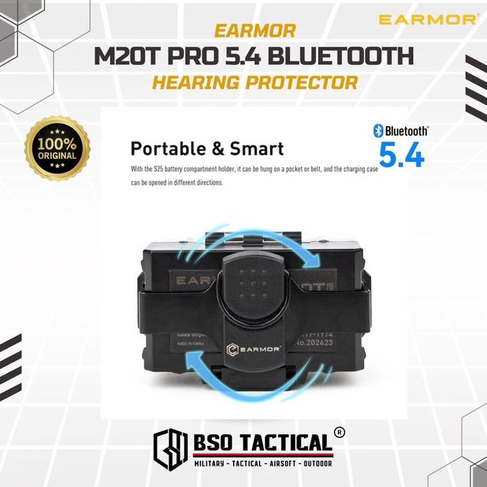 Earmor M20T PRO 5.4 Bluetooth Electronic Earplugs Hearing Protection ORIGINAL Earbuds Earphone Wireless Green Tws Headset