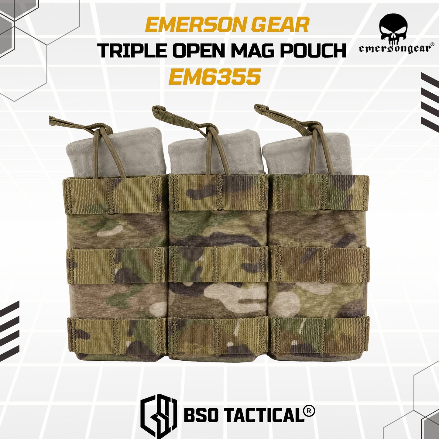 Emerson Gear Pouch Molle Triple Open Mag Pouch 500D Bag