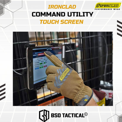 Ironclad Utility Touch Command Glove Touch Screen ( IEX MUG & IEX-PUG )