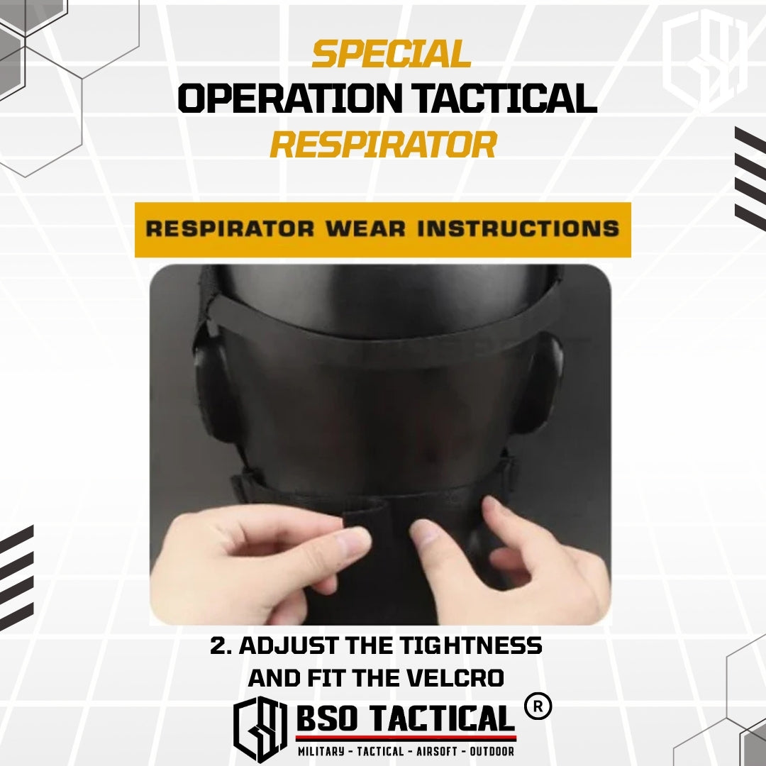 SOTR Style Tactical Mask Breather Hepa Filter Function Special Respirator