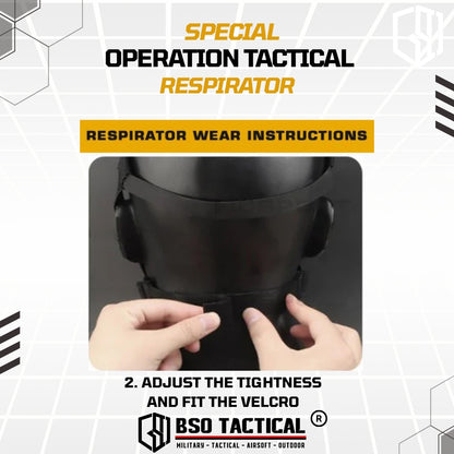 SOTR Style Tactical Mask Breather Hepa Filter Function Special Respirator