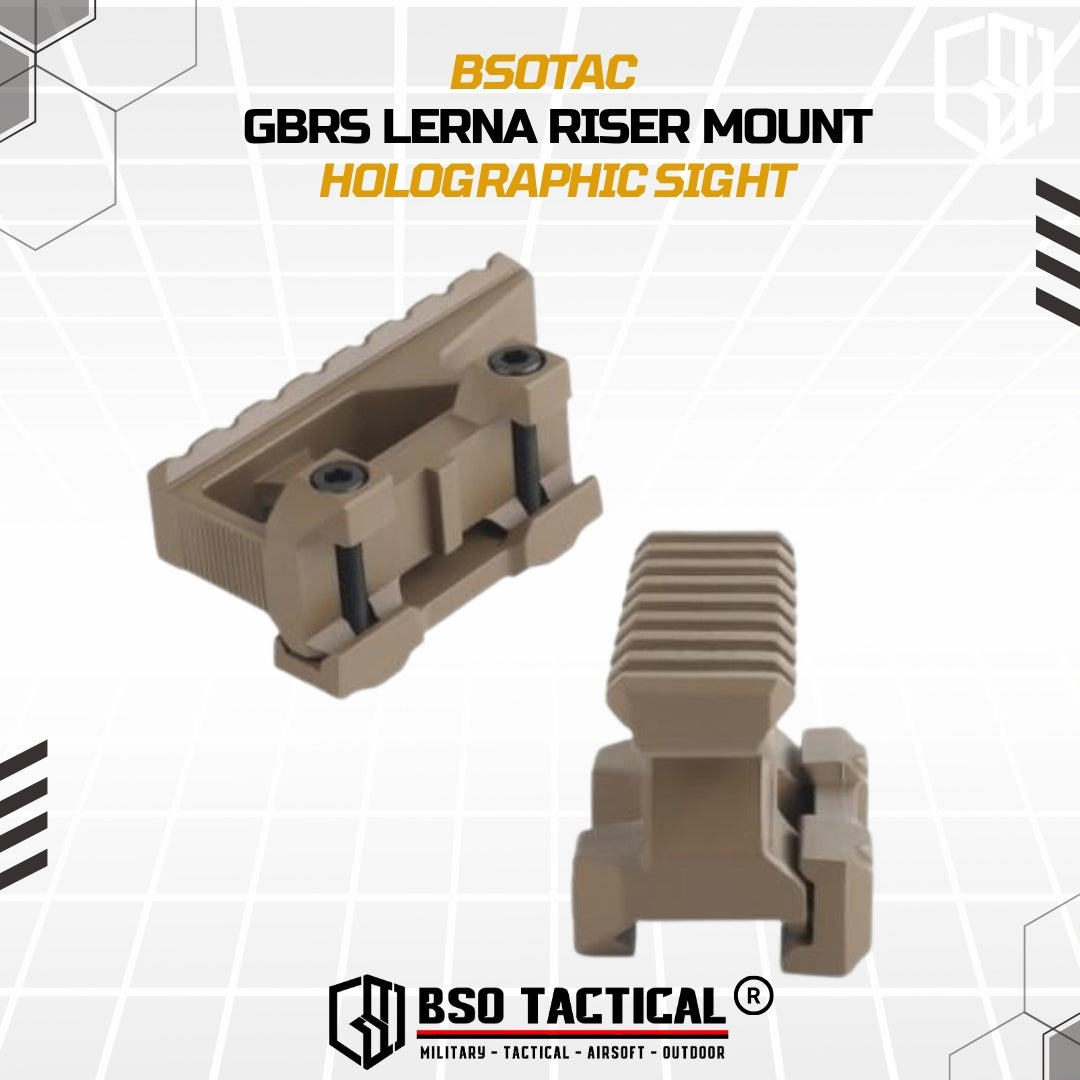GBRS Lerna Riser Mount Kit Picatinny Rail for Holosight 2.91" CNC