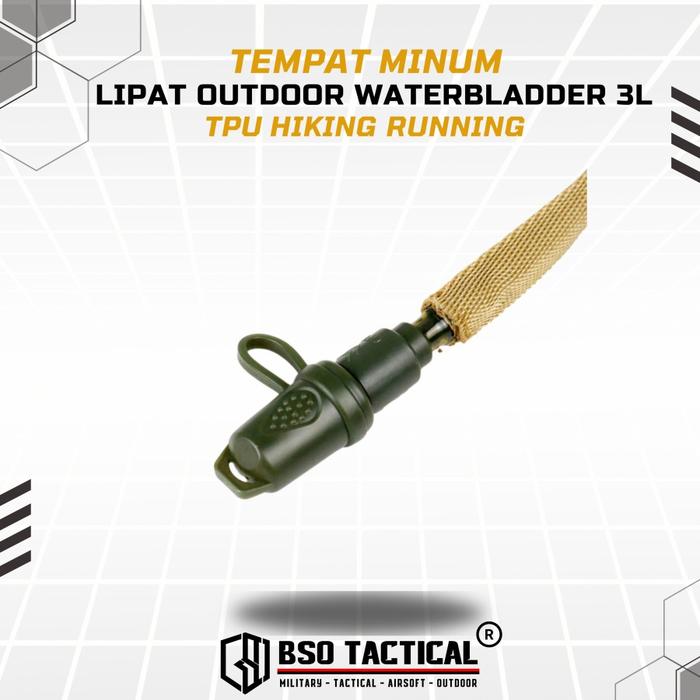 Tempat Minum Lipat Outdoor Waterbladder 3L TPU Hiking Running Backpack Air