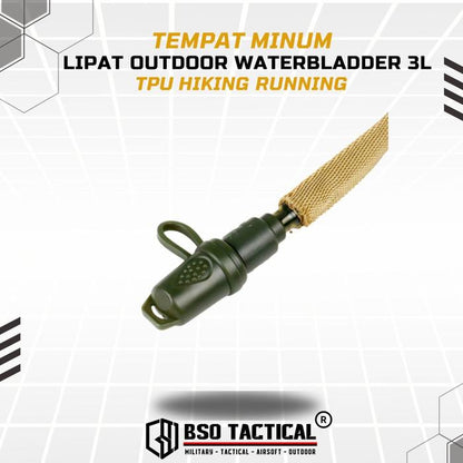 Tempat Minum Lipat Outdoor Waterbladder 3L TPU Hiking Running Backpack Air