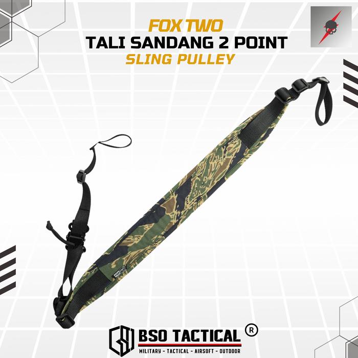 FOX TWO Tactical Tali Sandang 2 Point Sling Pulley - ORI Foxtwo