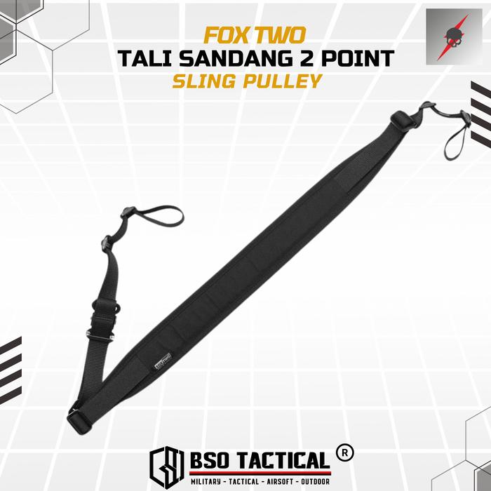 FOX TWO Tactical Tali Sandang 2 Point Sling Pulley - ORI Foxtwo