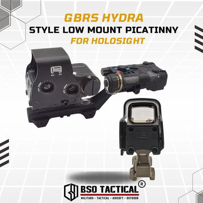 GBRS Hydra Style Low Mount Picatinny for Holosight Anpeq Full Metal