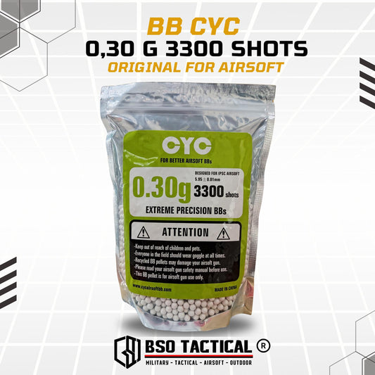 BB CYC 6mm 0.30 g / 0,30 g 3300 Shots Original For Airsoft - ORIGINAL