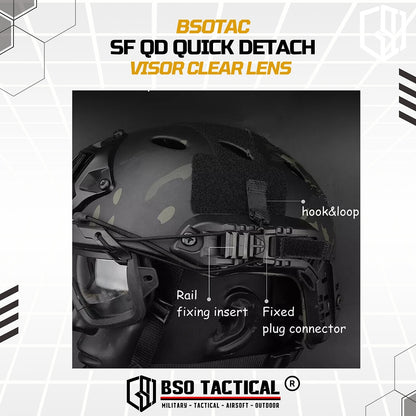 SF QD Quick Detach Tactical Goggle Gentex Ops Core Style