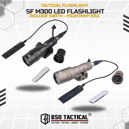 Senter Tactical SF M300A 280LM Flashlight Light Metal - Picatinny