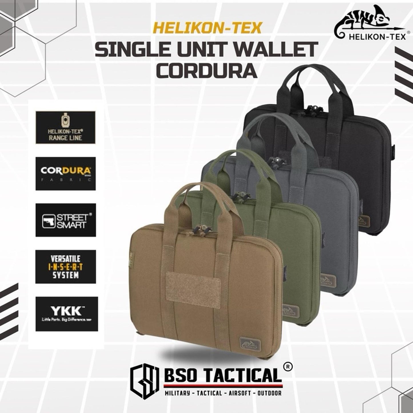 Helikon Tex Single Wallet Softcase Cordura Outdoor Range Bag Case - Original